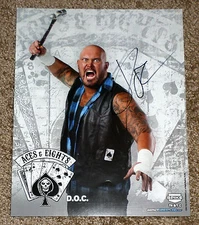 D.O.C. Signed Autographed TNA Impact Wrestling 8x10 Promo Photo 'Aces & Eights'