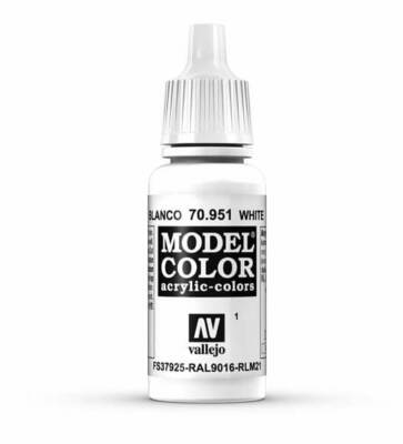 Vallejo White Model Color 17ml Acrylic Paint 70.951