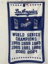 Los Angeles Dodgers Fans 3x5 FT Flag 2024 World Series Champions MLB Banner CA
