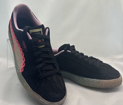 PUMA X SOPHIA WEBSTER BlACK SUEDE LACE WOMENS SNEAKERS SIZE 9.5