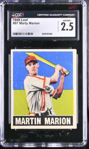 1948-49 LEAF #97 MARTY MARION CGC 2.5 GOOD+ CARDINALS 3283