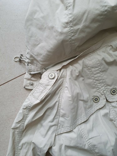 Mango Womens Cream Light Weight Shower Proof Coat Size S - Picture 10 of 12