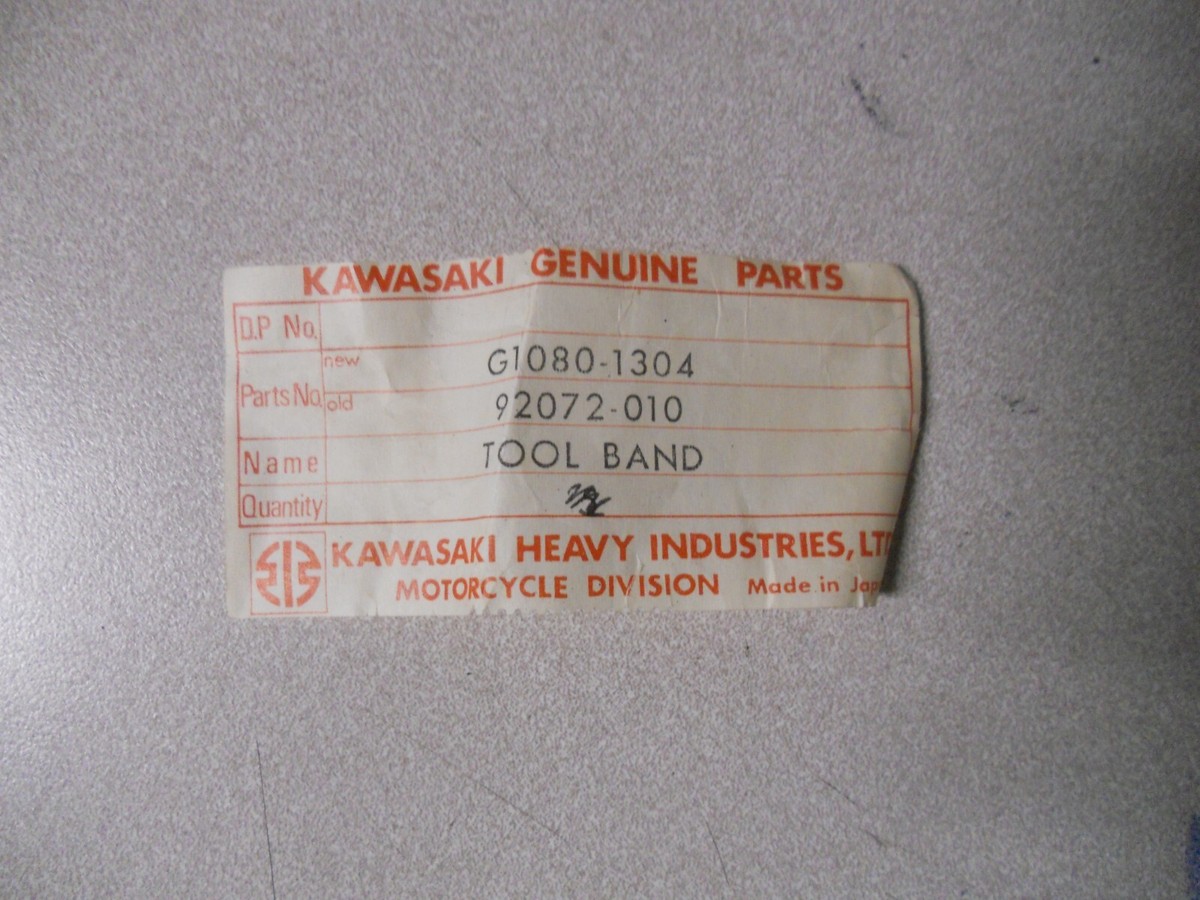 NOS Kawasaki OEM Tool Band 1984-1992 AR50 1984-1990 AR80 1987