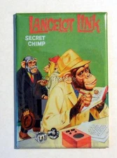 Vintage LANCELOT LINK SECRET CHIMP LANCE 2" x 3" Fridge MAGNET