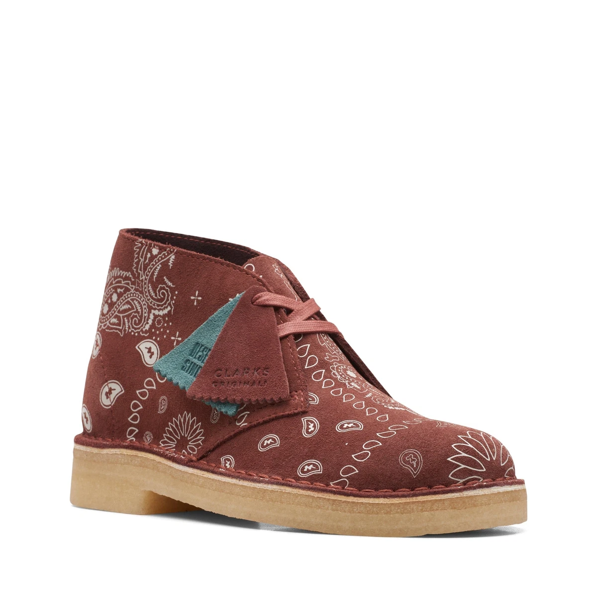 Clarks cheap boots red