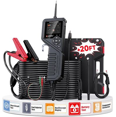 ANCEL PB600 Power Circuit Probe Tool with Battery/Relay/Injector Test 12-24V20FT