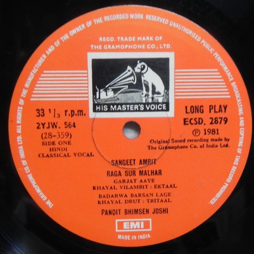 Pandit Bhimsen Joshi Sangeet Amrit Classical Vocal LP Vinyl Record Indian NM - Picture 8 of 8