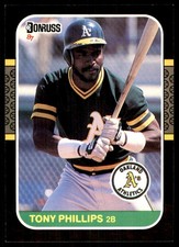 Tony Phillips 1987 Donruss #103 Athletics MLB READ FREE SHIPPING AutographDen