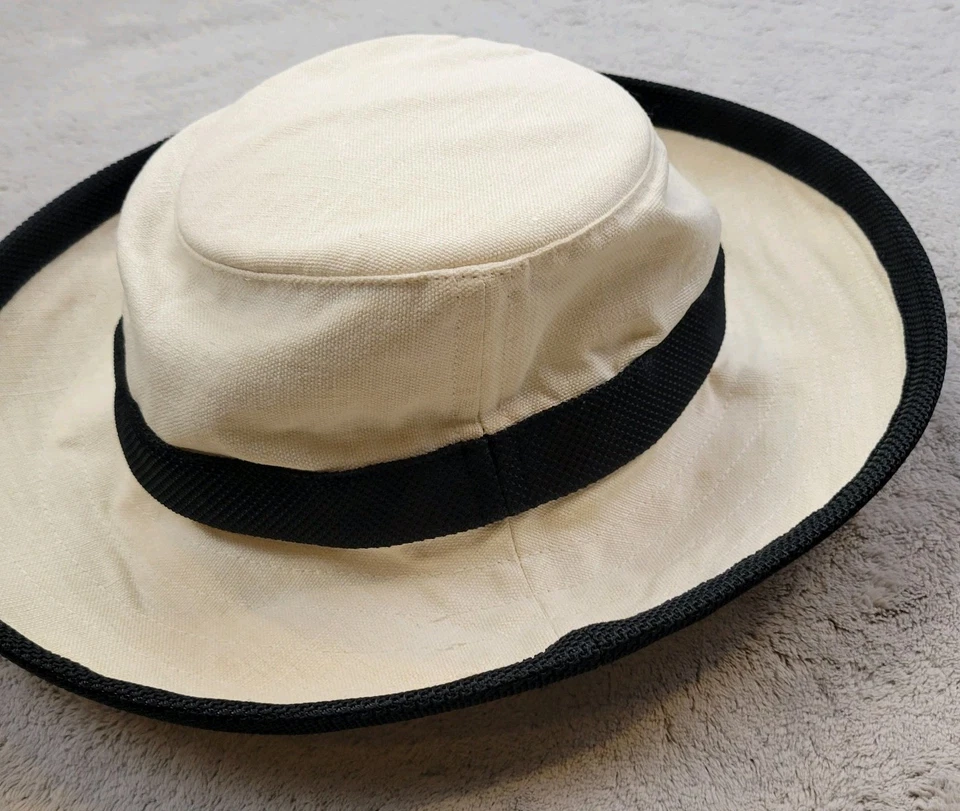 Chapéu The Tilley Hemp Feminino Médio Natural Faixa Preta TH8 Tilley Endurables UPF - Imagem 4 de 4