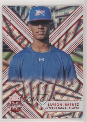 2018 Panini Elite Extra Edition Aspirations Red 35/150 Jayson Jimenez #187 4l3
