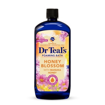 Dr Teal's Honey Blossom Foaming Bath 34 oz - Manuka Honey & Pure Epsom Salt