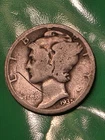 1935 P  "Hard Times"  Mercury Dime  Good Readable Date    90% SILVER  COIN