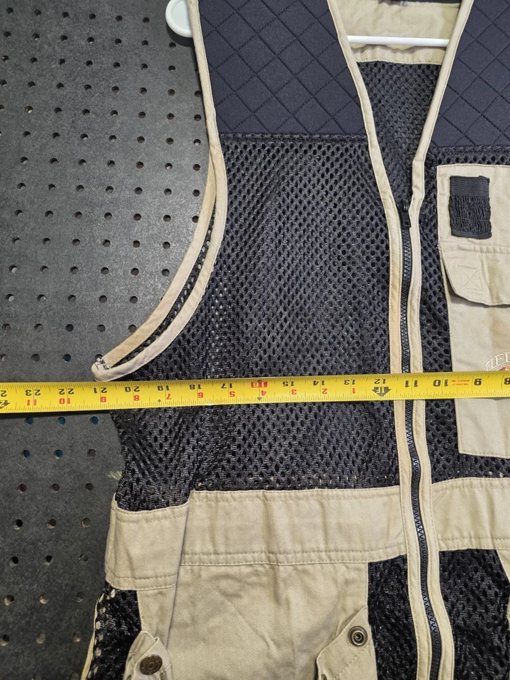 FIELDLINE Trap Vest Men's M/L 38-44 SKEET Shooting Tan Black MESH Hunting - Image 4 of 4