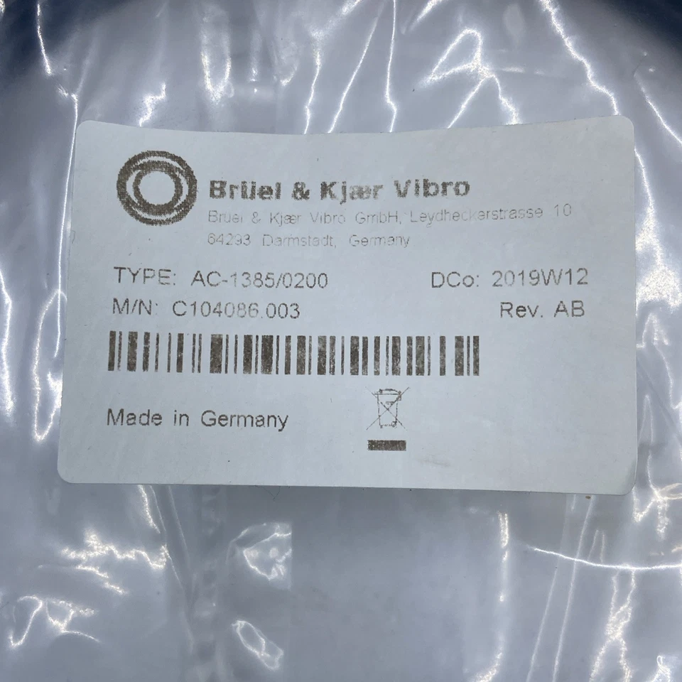 Brüel & Kjær Vibro AC-1385-0200 cable.  B&K Precision, B&K Vibro - Image 2 of 4
