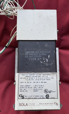  Sola (R) Harmonic Neutralized Constant Voltage Transformer Type CVS