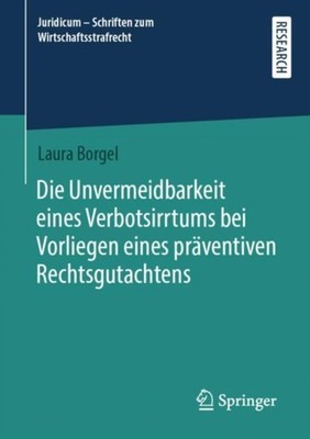 Borgel - Die Unvermeidbarkeit eines Verbotsirrtums bei Vorliegen eines - X555z