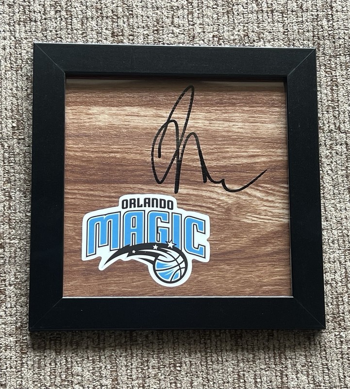 Jameer Nelson Orlando Magic Signed/Framed Floorboard Autograph COA