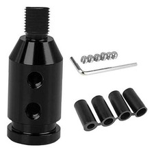 Shift Knob Adapter,Gear Shifter Adapter Kit 14mm, Aluminum Alloy Black