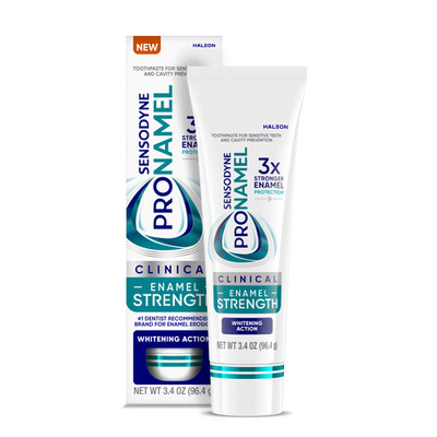Clinical Enamel Strength Toothpaste, Whitening Action, 3.4 Oz