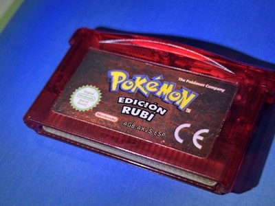Pokemon Ruby gba (authentic in Spanish) new battery - NOT SHIPPING TO USA