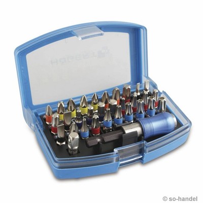 32 tlg. Högert Bit-Box Bitset Bit-Set Bitsatz Bitbox incl. Bit-Halter magnetisch