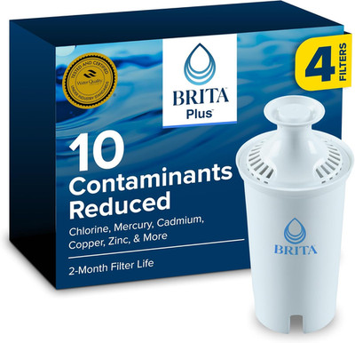 plus Water Filter, Bpa-Free, High-Density Replacement Filter for Pitchers and Di