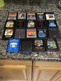 TESTED Working Atari 2600 Woodgrain Bundle 4-Switch Console And Accessories