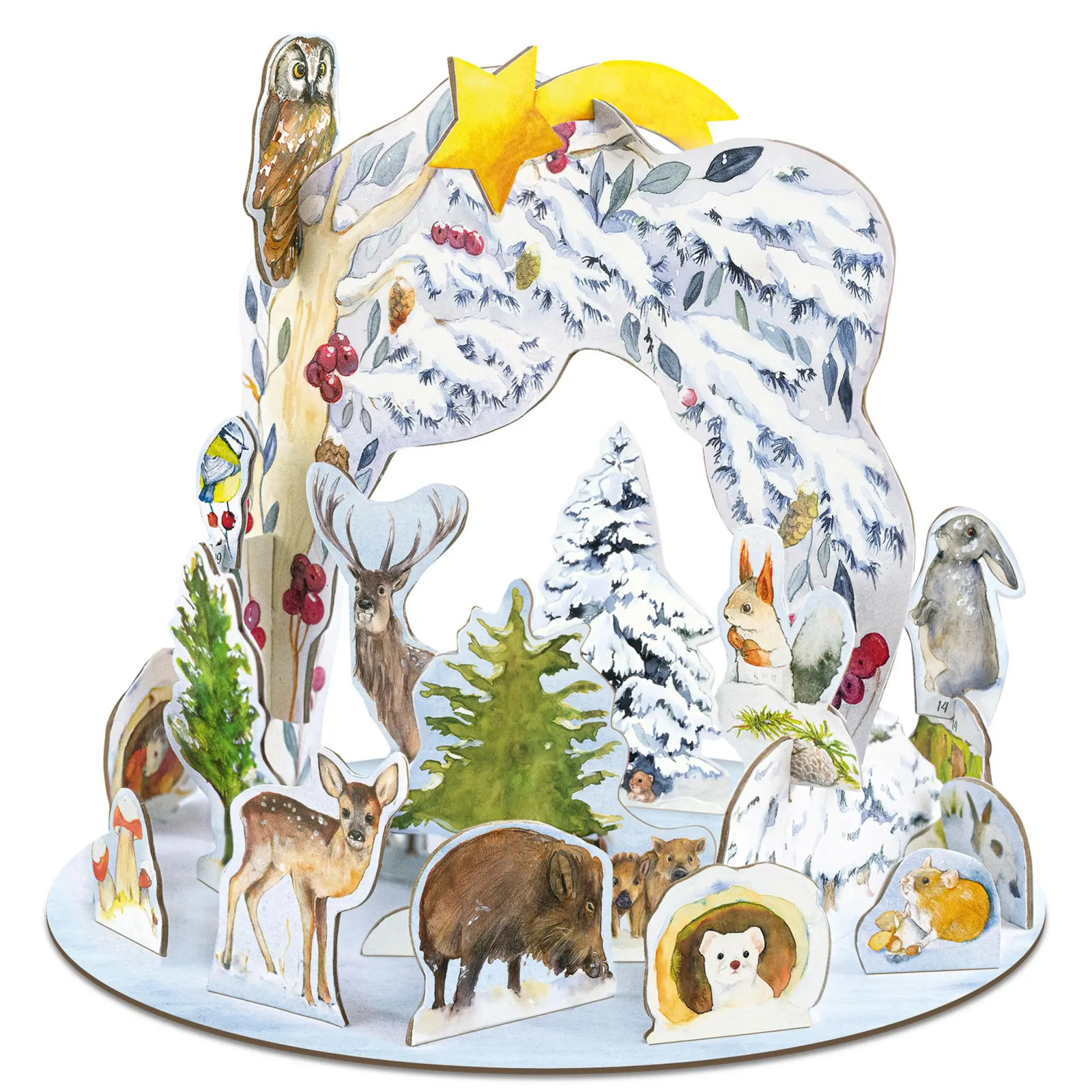 Steck-Adventskalender »Tiere im Winter« - Bild 4