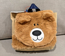 Teddy Bear Faux Fur Toddler Kids Backpack Cat Jack