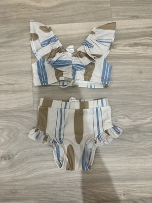 Kate Quinn 3-6m Surfboard Ruffle Two Piece Swim Suit 