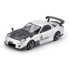 Mini GT 1:64 Diecast Model Car Mazda RX-7 RE-Amemiya Silver Metallic #1106