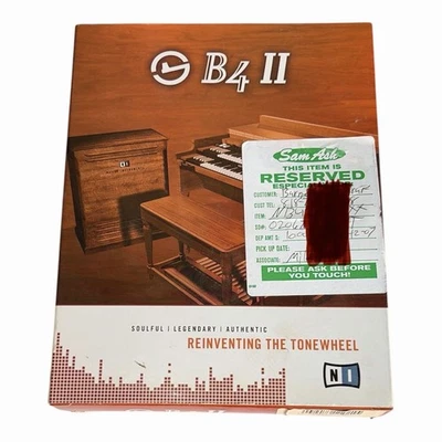 Native Instruments B4 II Orgel Software Komplett Box CD Handbuch Seriennummer - Bild 1 von 4