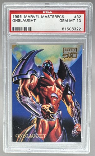 Onslaught 1996 Fleer Marvel Masterpieces #32 PSA 10 LOW POP