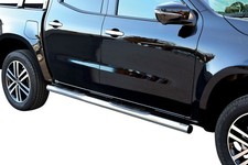 Schwellerrohre mit Tritt für MERCEDES X-Klasse W470 Edelstahl Ø76mm mit TÜV