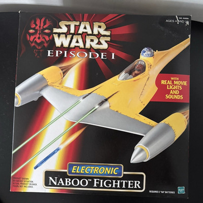 Star Wars Episode I Electronic Naboo Fighter Movie Lights & Sounds R2-D2 Disney