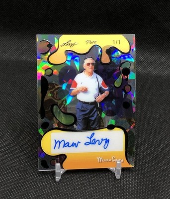 TRUE 1/1 HOF AUTO! 2025 Leaf Pure Marv Levy 1 OF 1 PURE GOLD AUTO No. PBA-ML1  
