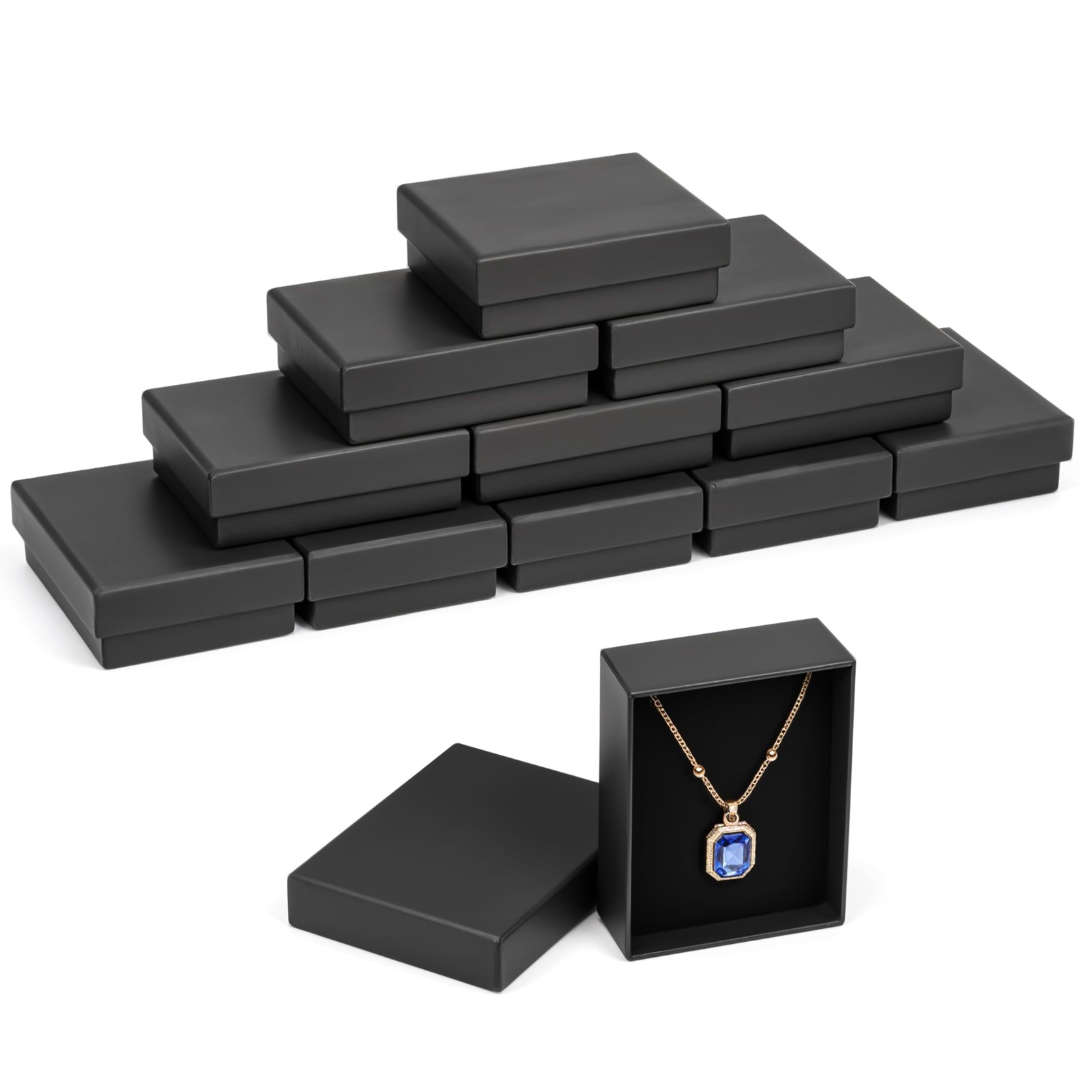 Schmuck Geschenkboxen Schwarz 12 штук 9 x 7 x 3 см Schmuck Schachtel 2790₽
