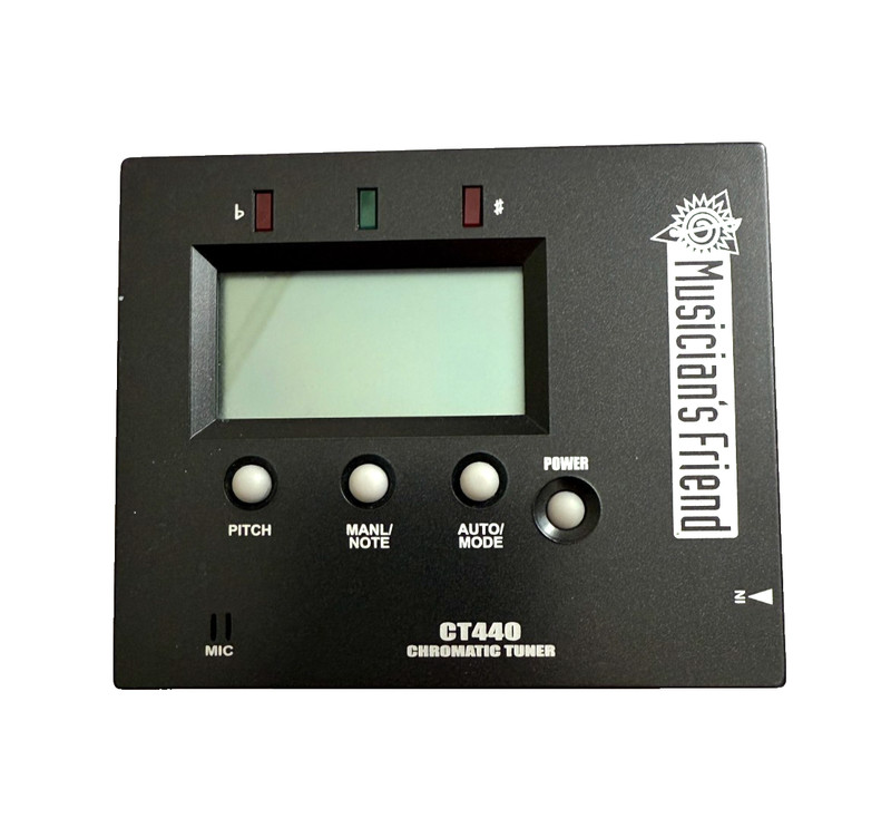 Musician's Friend CT440 Chromatic Tuner LCD Display LED Indicator Lights