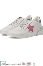 Vintage Havana White Pink Silver Low Top Lace-Up Star Athletic Sneakers