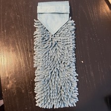NEW-Norwex Chenille Hand Towel Heathered Teal Color See description