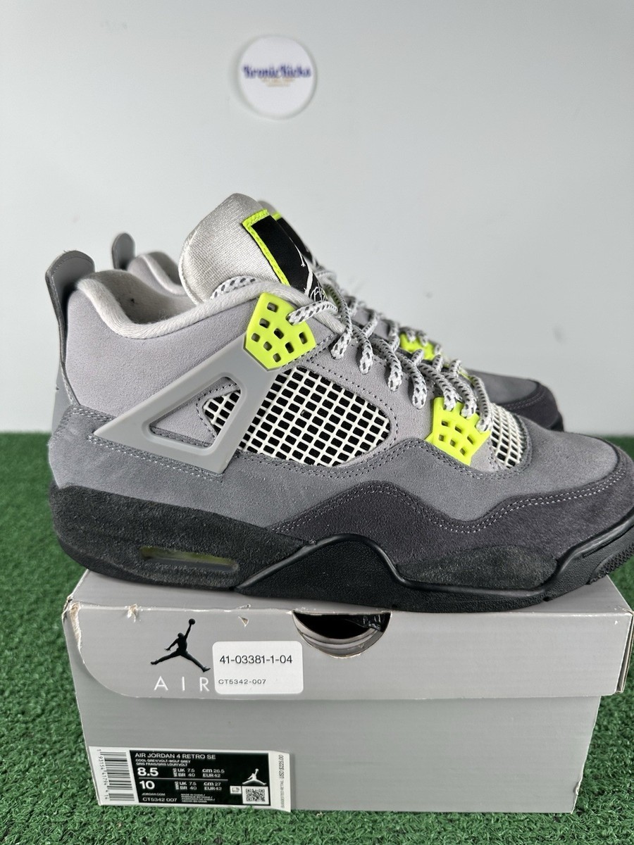 Size 8.5 - Jordan 4 Retro SE Mid Neon 95 - OG Box - Pre-owned