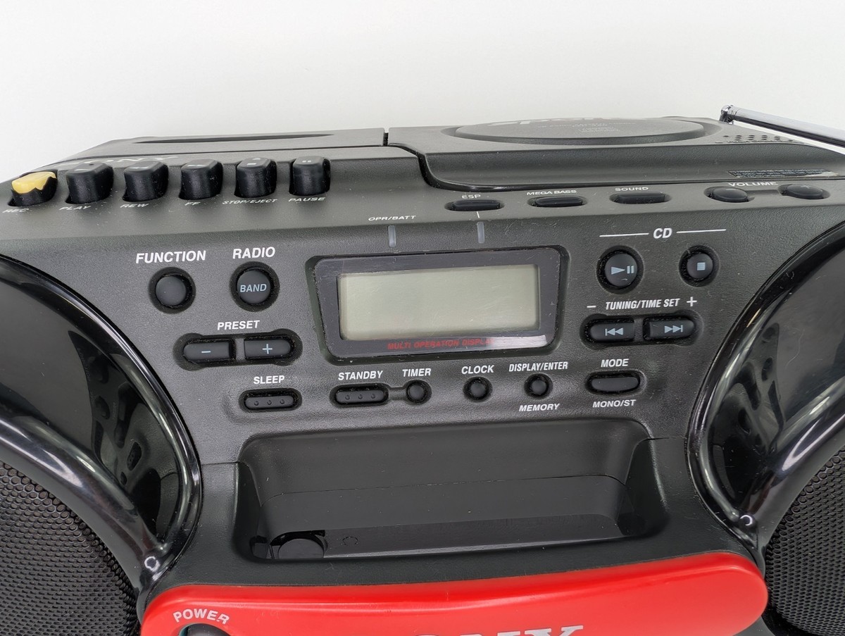 Sony CFD-980BK CD/Cassette Boombox for sale online | eBay