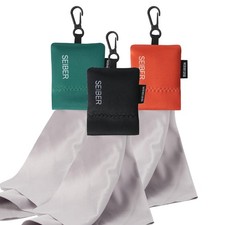 Eyeglass Cleaning Microfiber Cloth With Neoprene Pouch  7 X 7 Inch Glasses Clea