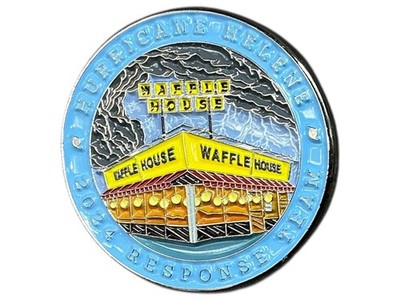 Waffle House Hurricane Helene 2024 Response Team Enamel Pin