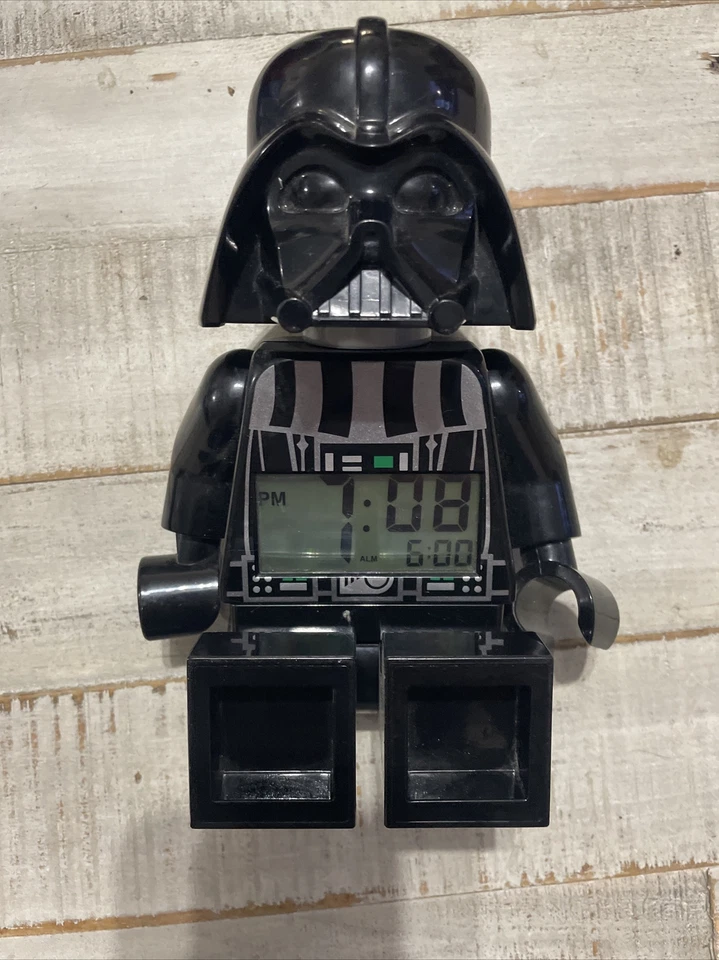Lego Star Wars 9002113 Darth Vader Mini Figure Light Up Alarm Clock 9” Tall - Image 3 of 3