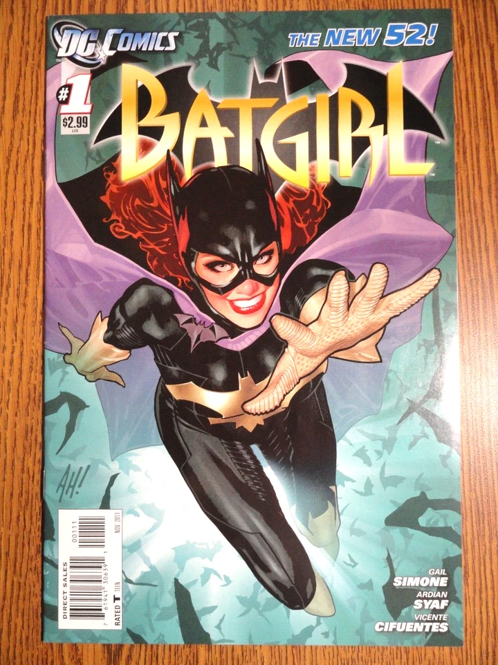Batgirl #1 Neuf 52 Premiere Clé Adam Hughes Housse 1st Imprimé Batman Gunn Verse - Photo 1/1