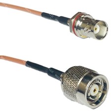 RG316 BNC FEMALE SM BULKHEAD to RP-TNC MALE RF Cable Rapid-SHIP LOT