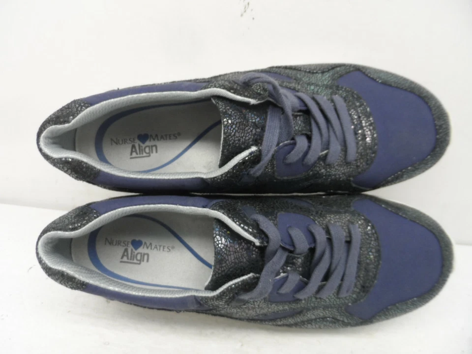 Zapato de trabajo Nurse Mates para mujer Align Boise con cordones antideslizante medianoche talla 8M Foto 4 de 4