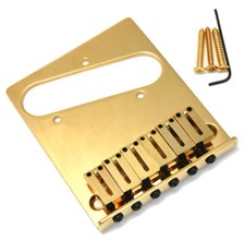 Genuine Fender American Standard Series 6-Saddle Tele Telecaster Bridge - GOLD