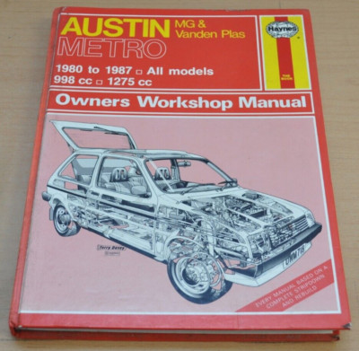 AUSTIN MG & Vanden Plas Metro 1980 - 1987 Manual Haynes Reparaturanleitung H718